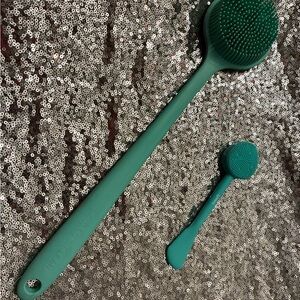 Green Silicone Skincare Brush Set